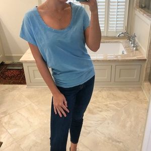 Lilla P side xs, 100% cotton blue tee